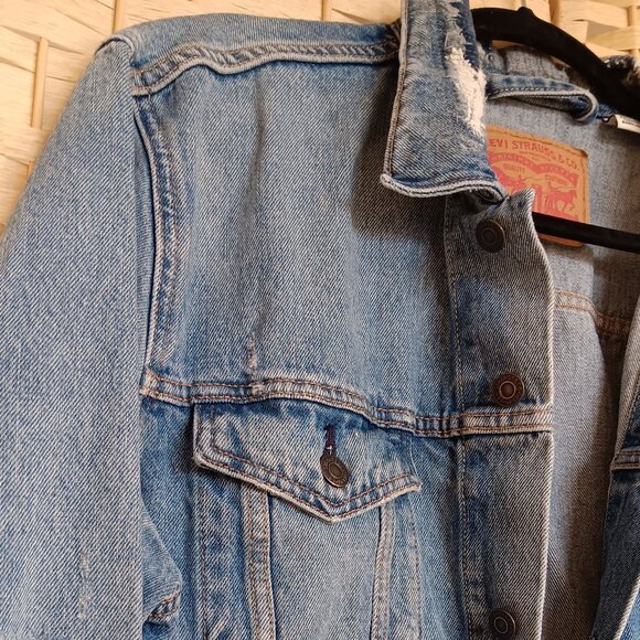 Levi's Blue Denim Jacket - Picture 6 of 12